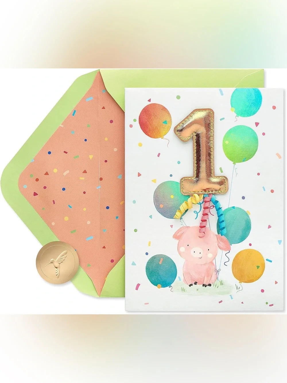 🆕Papyrus 3D 1st Birthday Greeting Card